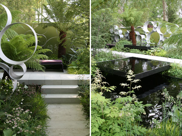 Andy Sturgeons Cancer Research garden for chelsea flower show
