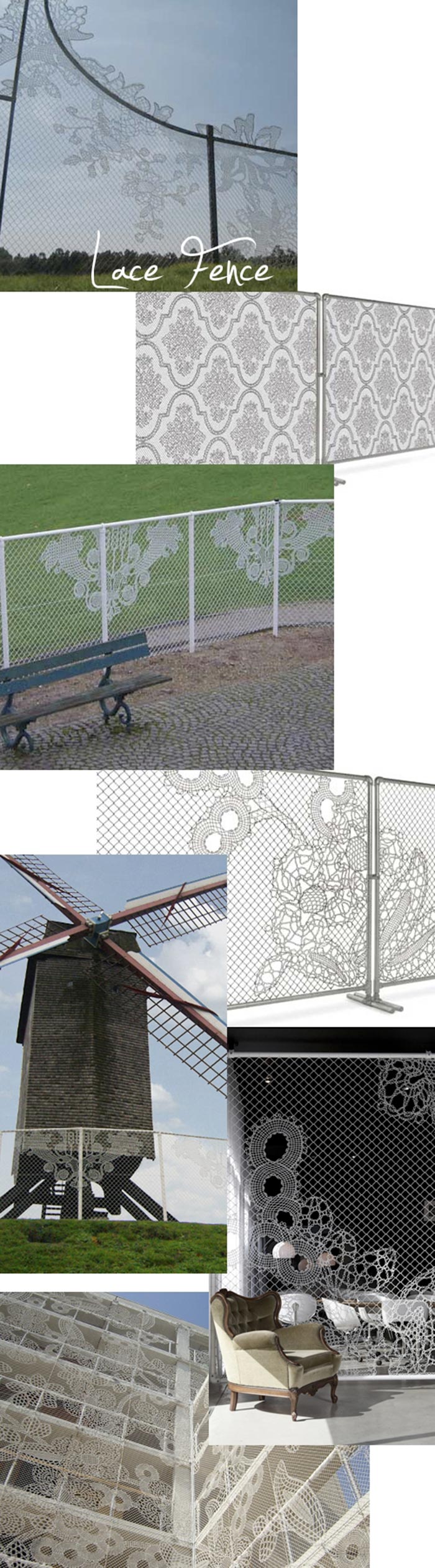 lace fence decorative chain link fence