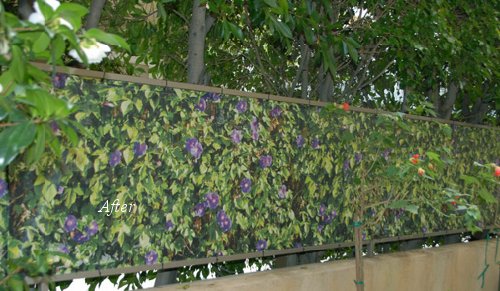 floral fence fabric