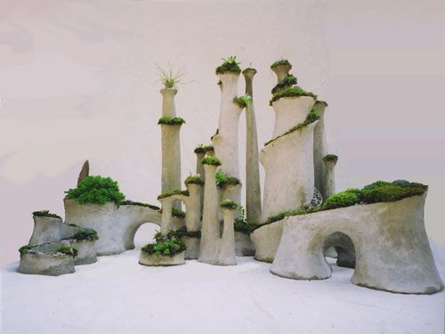 Robert Cannon's Amazing moss and concrete garden sculpture
