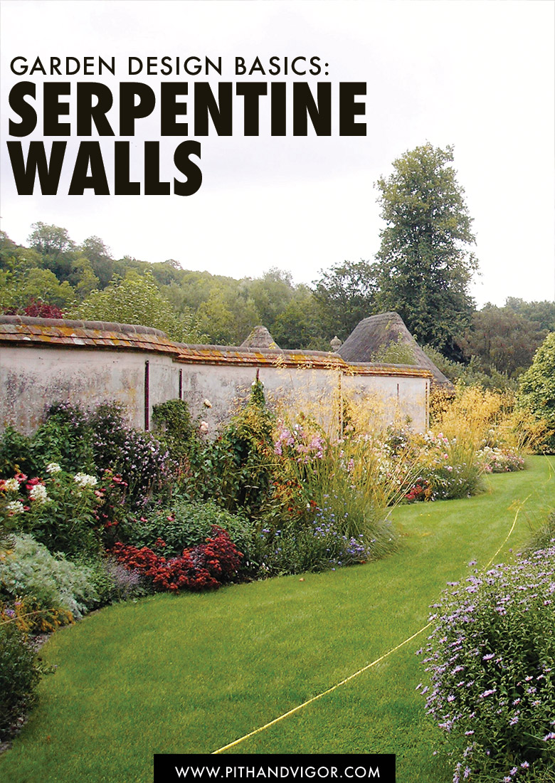 Garden Design Basics - Serpentine Walls