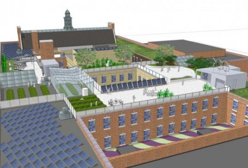 Boston Latin School proposed roof garden learning lab designed by studio 'g' architects
