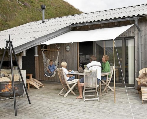 norwegian summer cottage garden 
