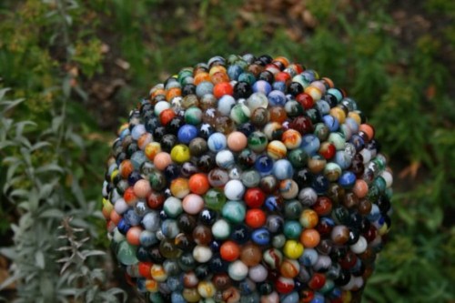 cintage bowling ball garden sphere