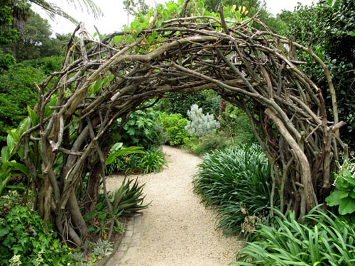 rustic garden portal
