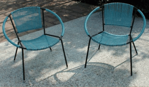 macrame garden chair