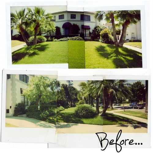 before and after front garden makeover spanish style villa