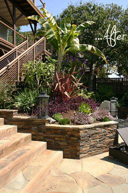 before and after garden makeover by artscapes