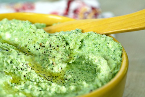 spring pea and ricotta dip from fresh 365