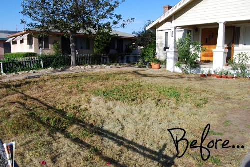 before and after dustin secateur front garden los angeles