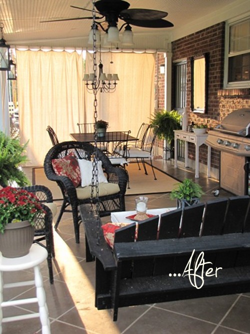 before and after garden patio makeover