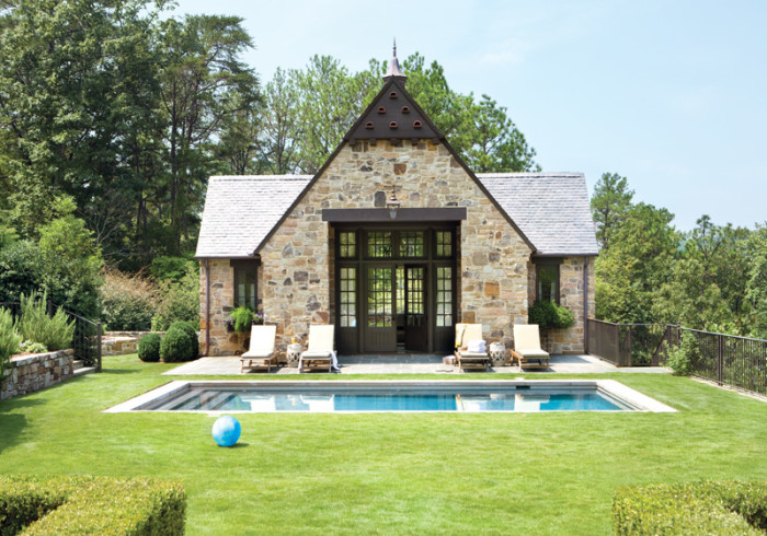 A souther garden pool house