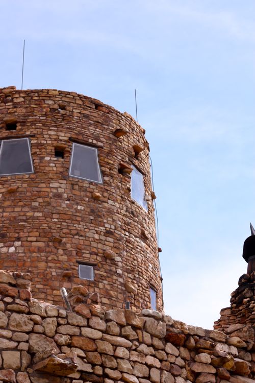 Watchtower at Desert View Grand Canyon. An inspiring beauty of a building on the cliffs edge. Mary elizabeth Jane Colter was the architect (someone I now must learn more about)