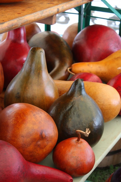 stained gourds at brimfield