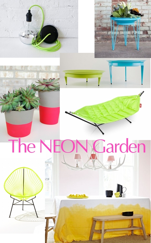 neon fashion trend garden inspiration 