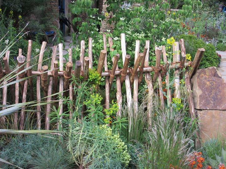 Check out that fence! So simple and understated and perfect in this garden - borrowed from the African vernacular.
