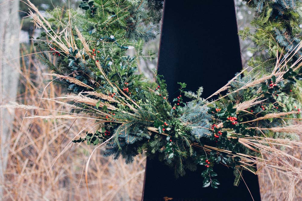 winter wreath making by rochelle greayer www.pithandvigor