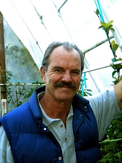 Tom, in greenhouse