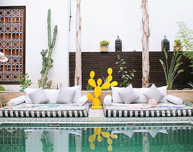 Le Riad Jasmine pool marrakech morocco islamic pool garden