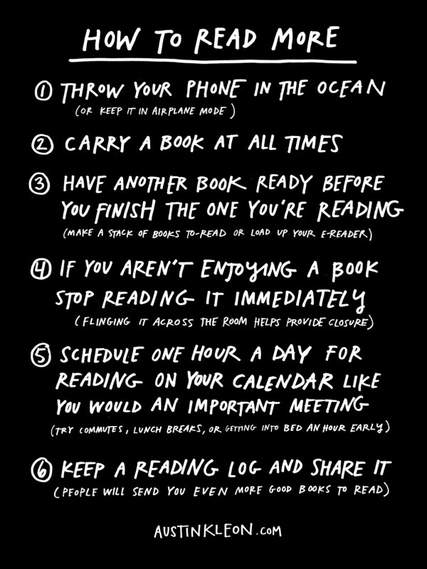 how to read more from Austin Kleon