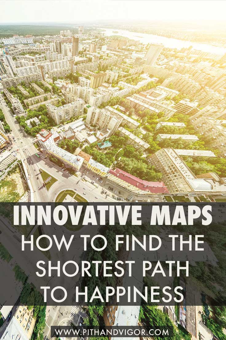 Innovative maps - how to find the shortest path to happiness.