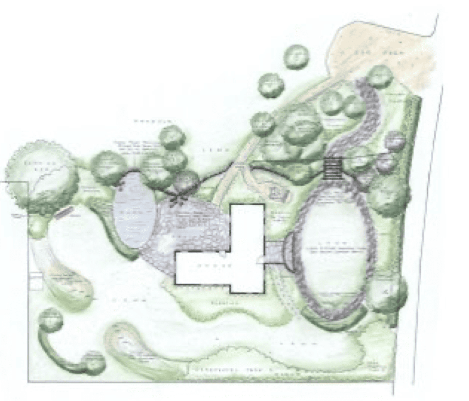 a masterplan layout for a garden