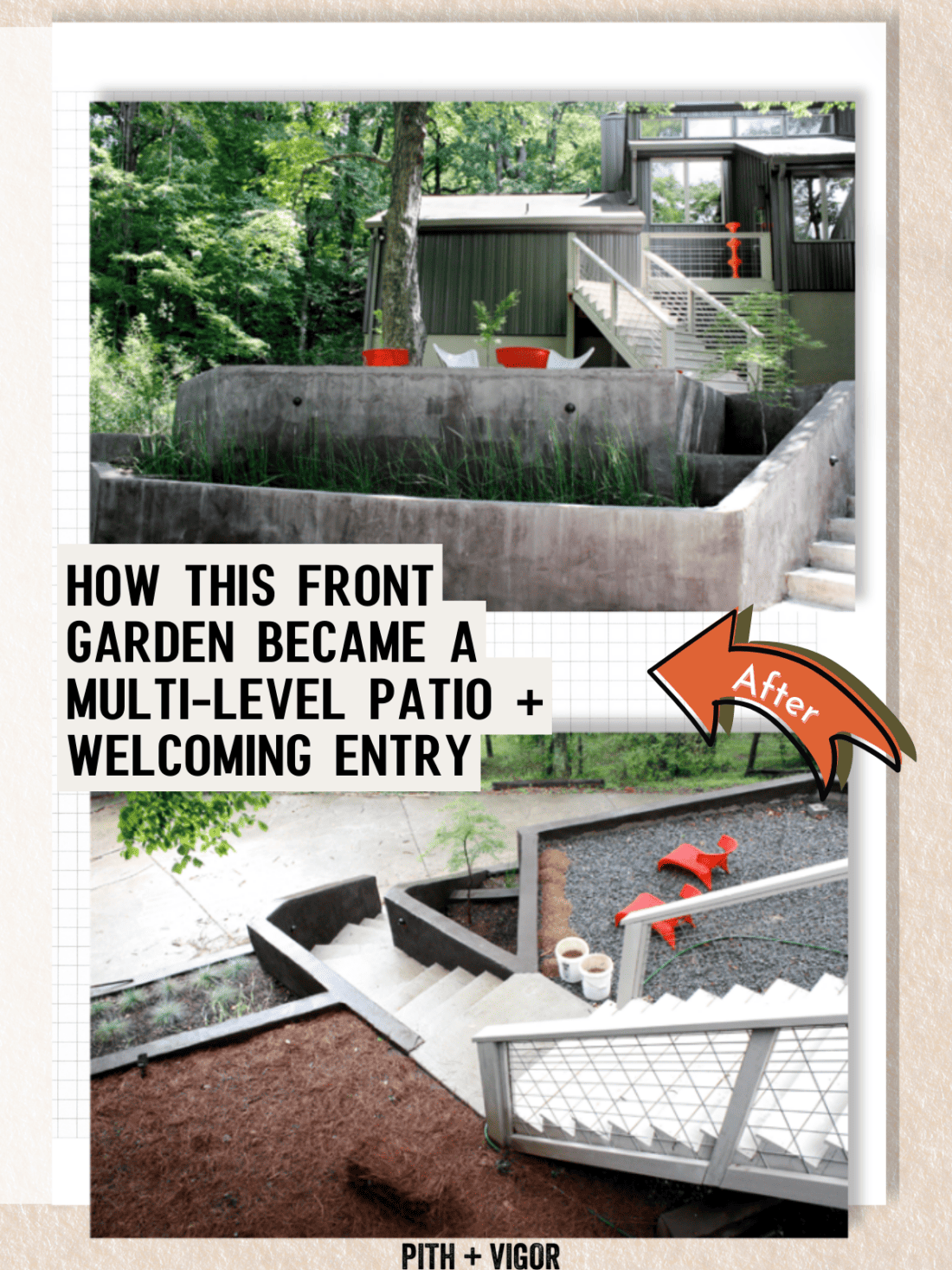 How this front garden became a welcoming entry.